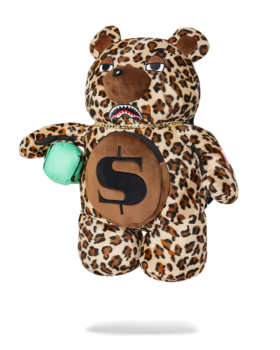 LEOPARD MONEY BEAR BACKPACK
