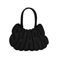 METALLIC DRIP SHARK BUBBLE LETTERS HANDBAG