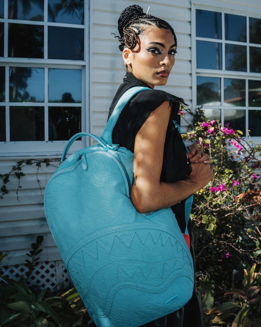 AQUA EMBOSSED GRAFFITI