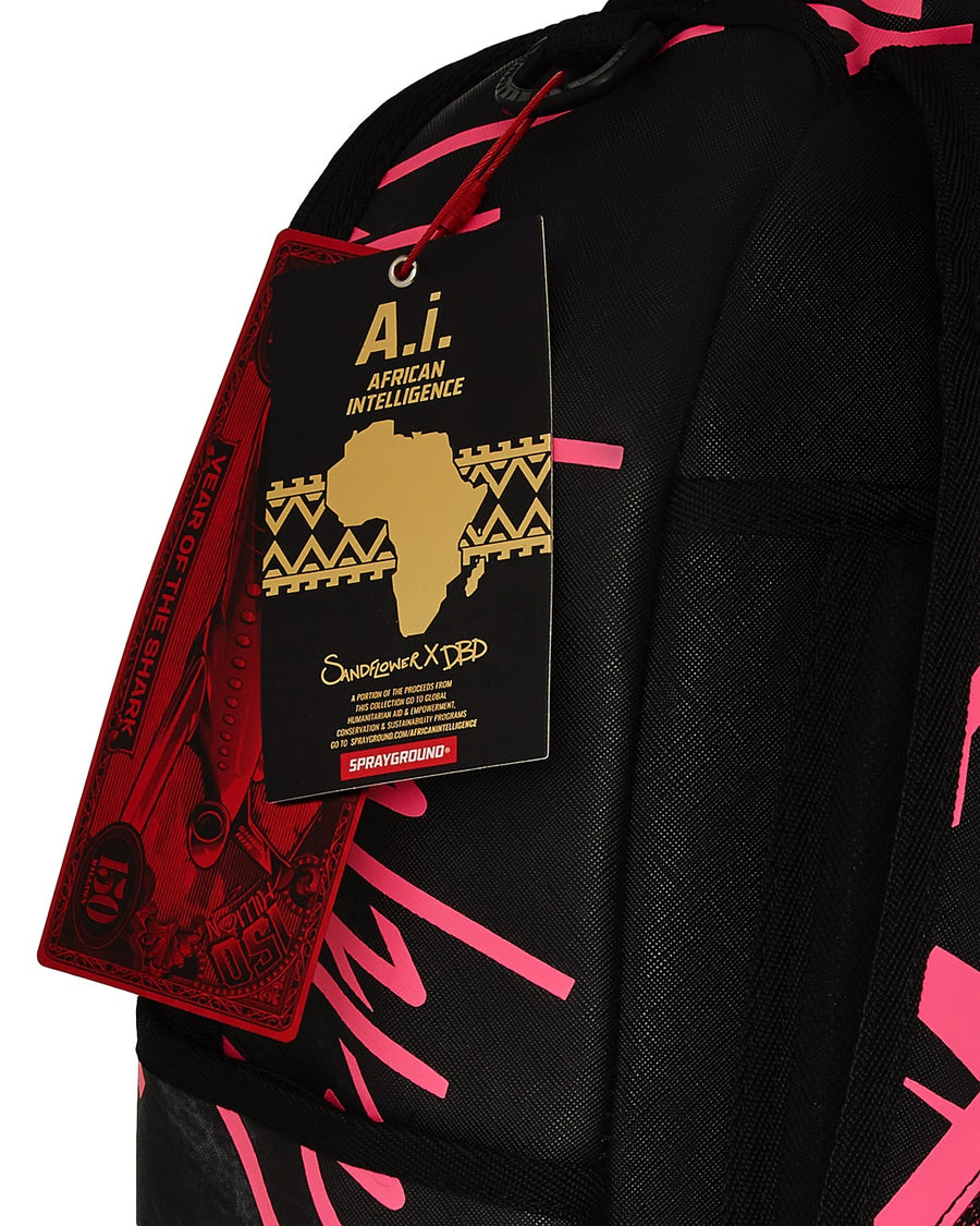 AI LION NEON PINK BACKPACK