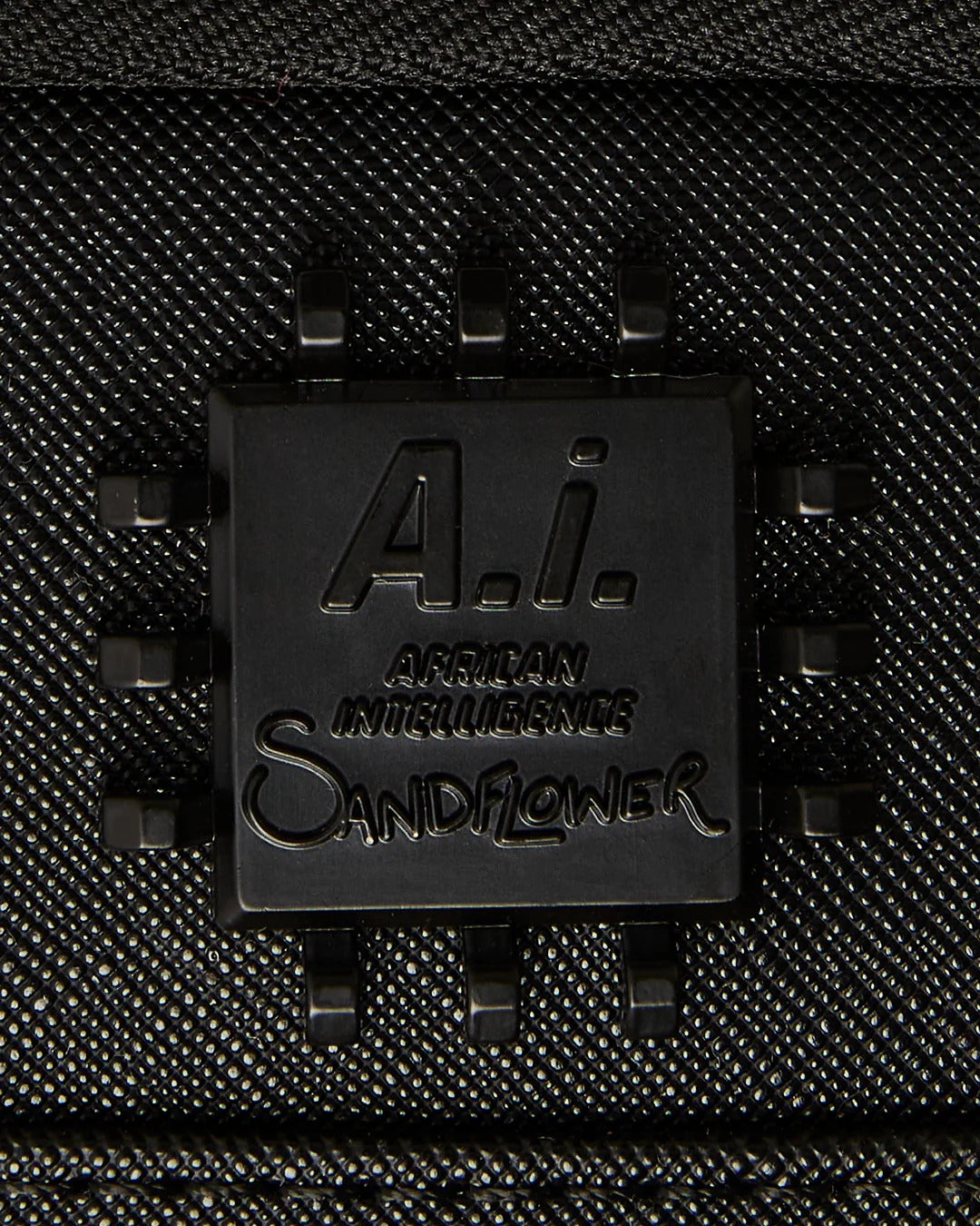 AI WONDERLAND GOLD AND BLACK BACKPACK