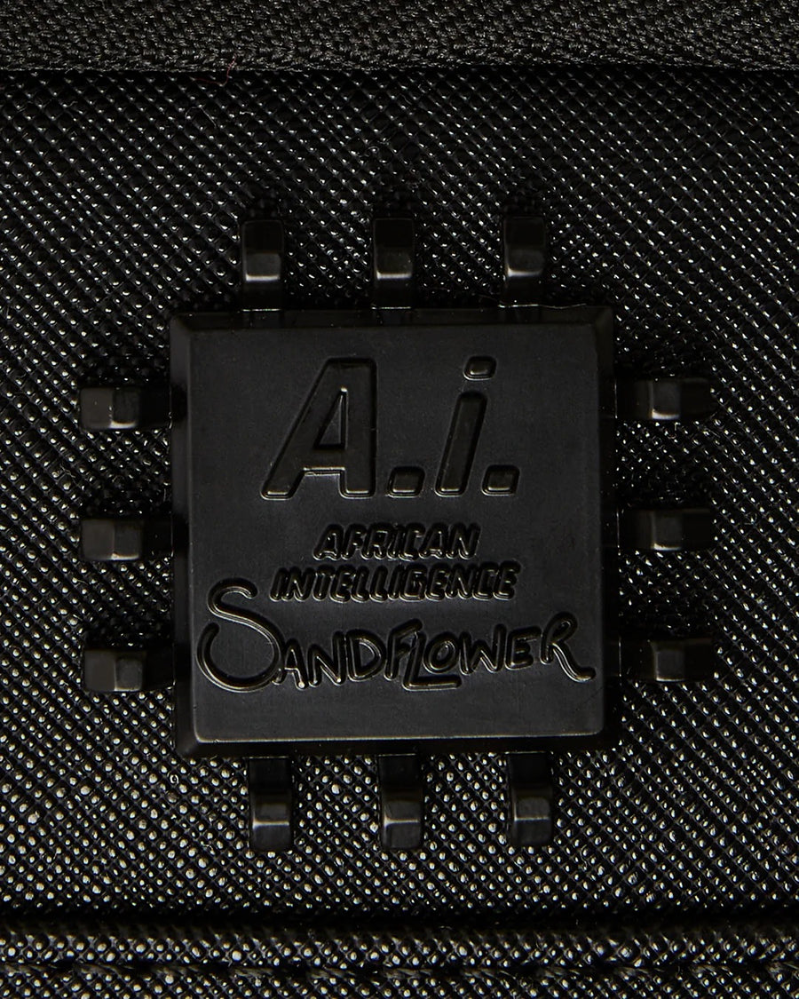 AI WONDERLAND GOLD AND BLACK BACKPACK