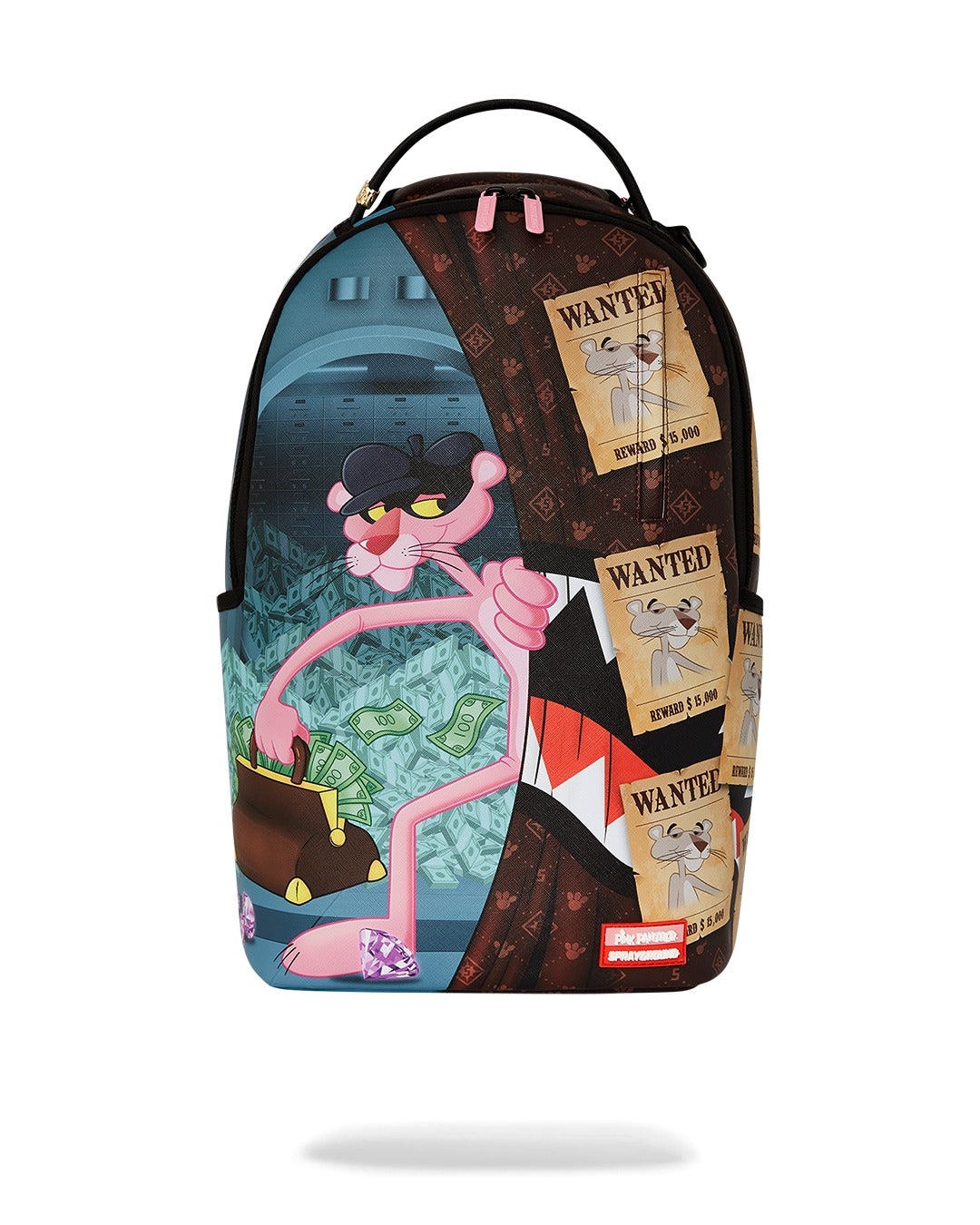 sprayground pink panther リュック Sac à dos Sprayground Pink Panther Halfpaintted en cuir
