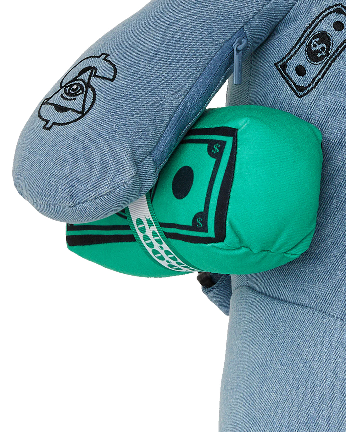 DENIM SHARK MONEYBEAR TEDDY BEAR