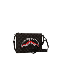 DRIPPING SHARKS IN PARIS CROSSOVER CLUTCH