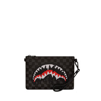 DRIPPING SHARKS IN PARIS CROSSOVER CLUTCH