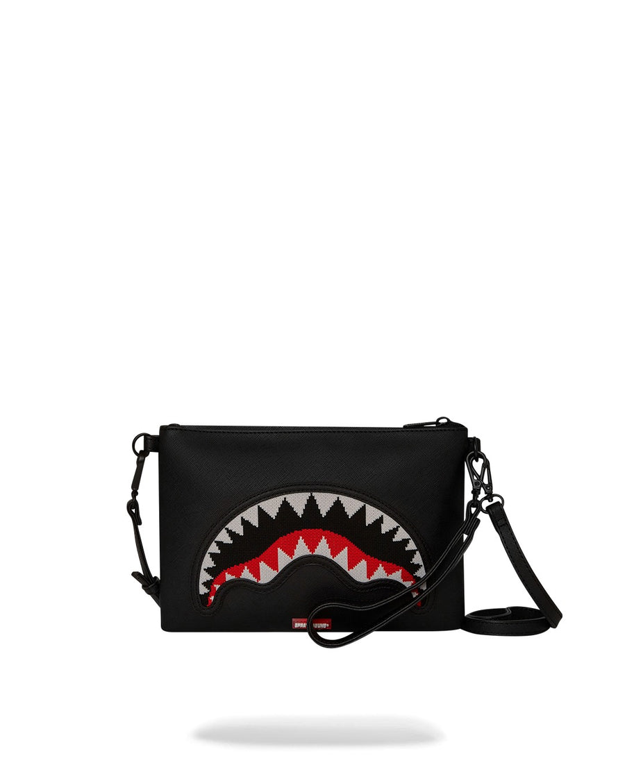 FLY KNIT MOUTH CROSSOVER CLUTCH