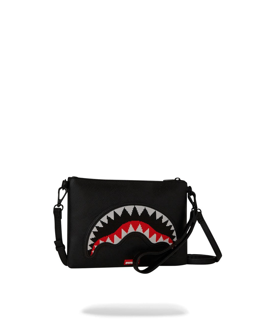FLY KNIT MOUTH CROSSOVER CLUTCH
