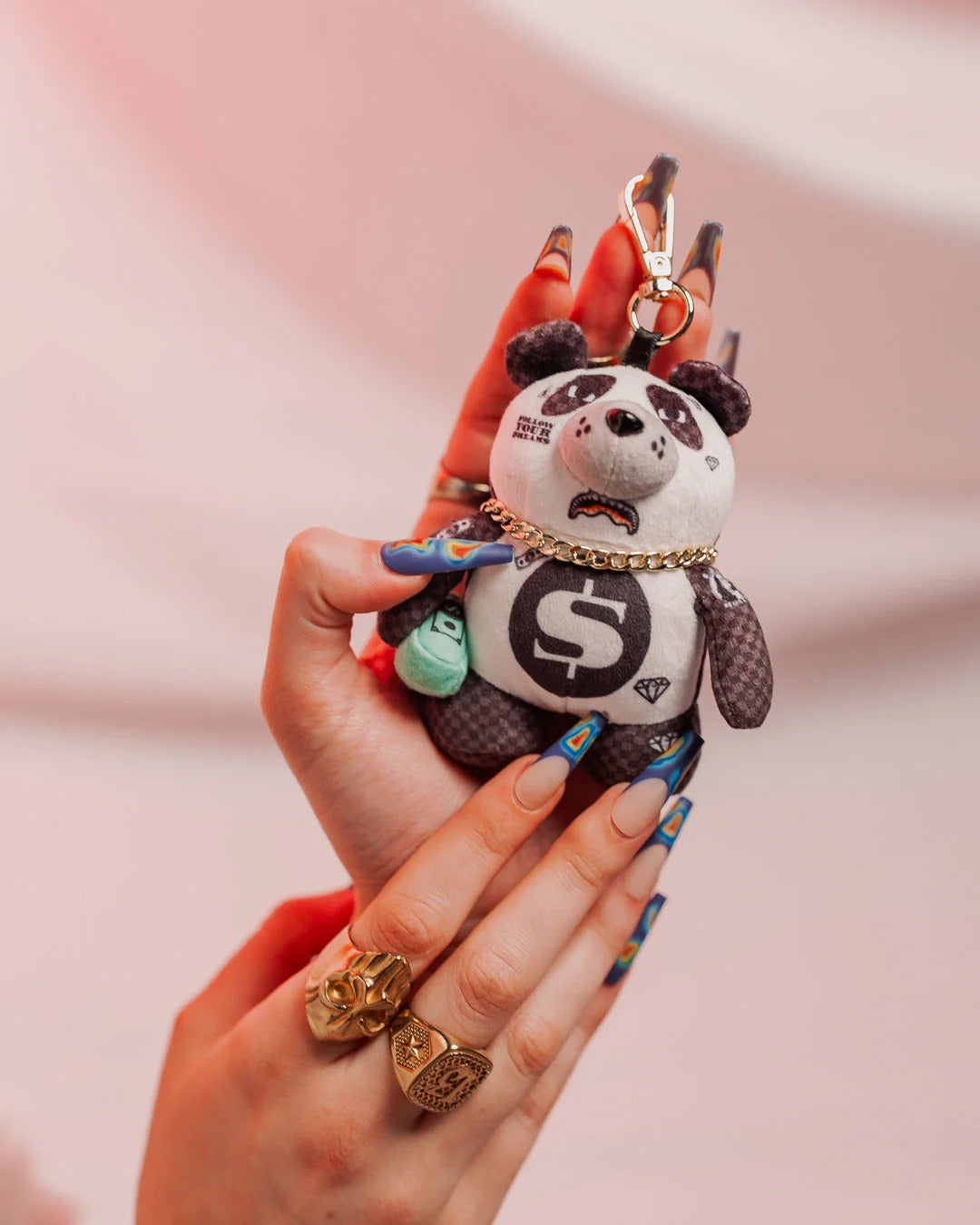 PANDA PANDA PANDA BEAR KEYCHAIN