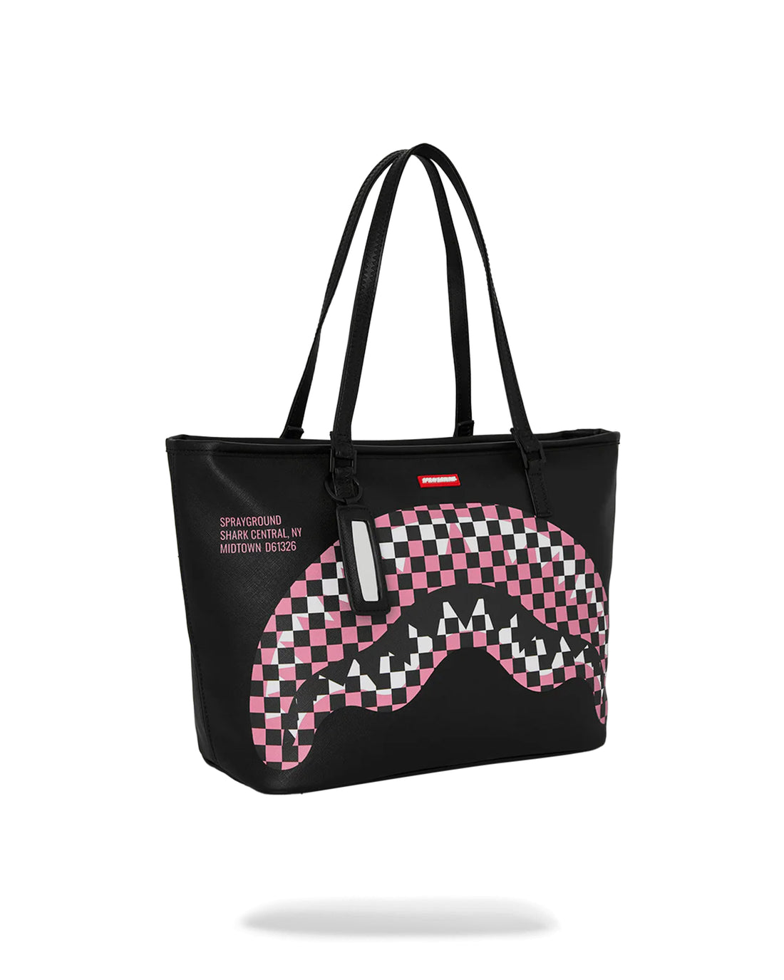 SHARK CENTRAL BREAKUP CHECK SORBET GREY TOTE