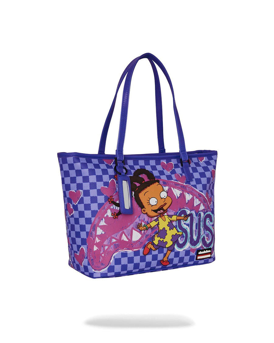 SUSIE CRAYON SHARK MESSENGER TOTE