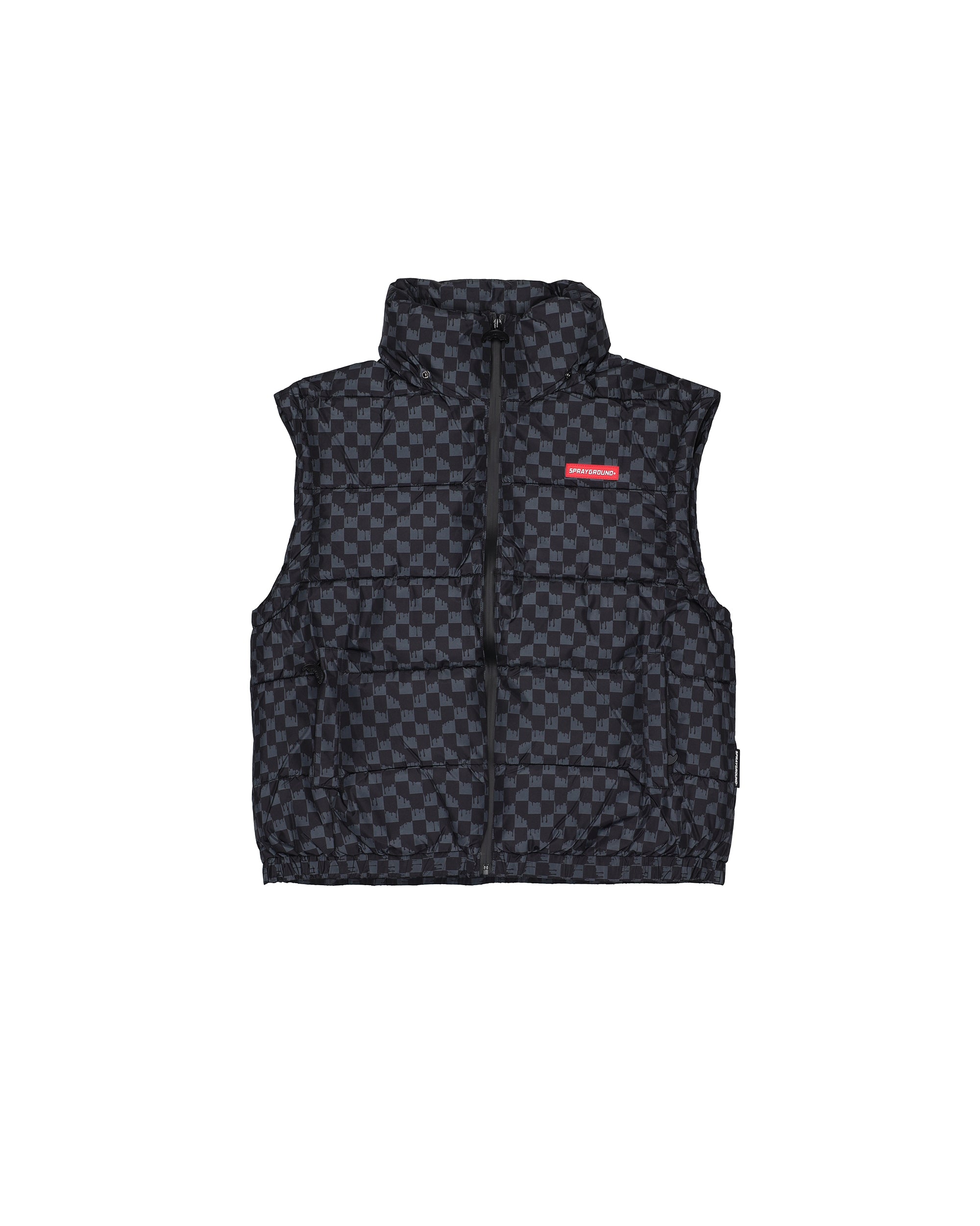 Sprayground DRIP CHECK DETACH SLEEVES DOWN JKT