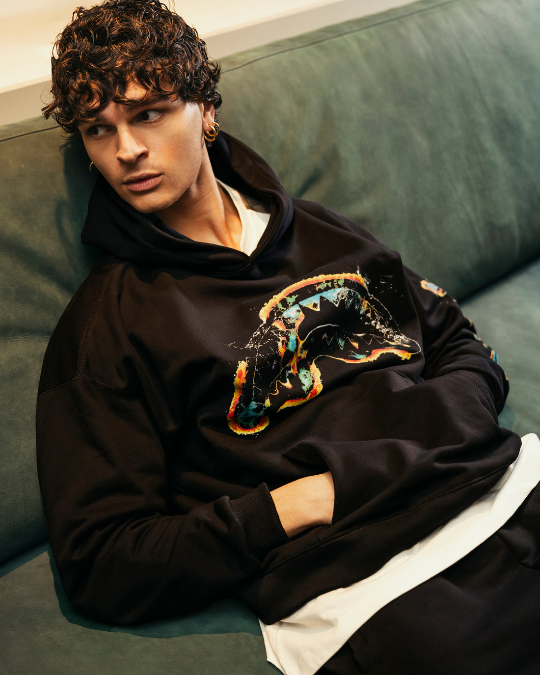 OXIDIZED SHARK HOODIE