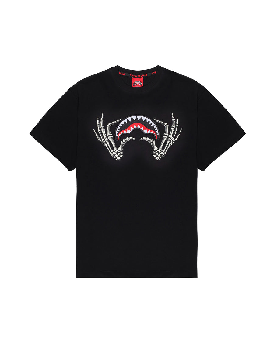 GLOW IN THE DARK SHARK BONE BOXY T-SHIRT