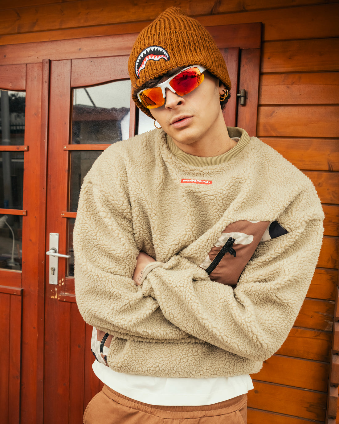 CAMO TEDDY CREWNECK