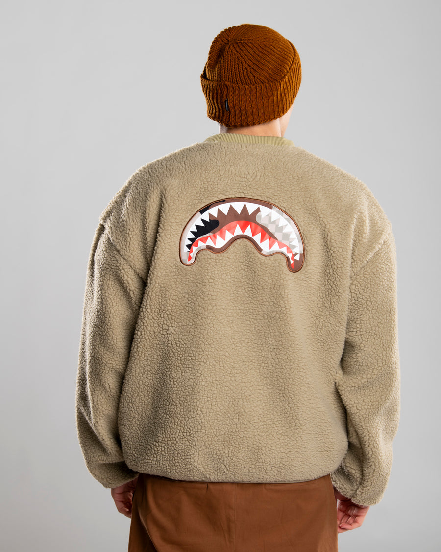 CAMO TEDDY CREWNECK