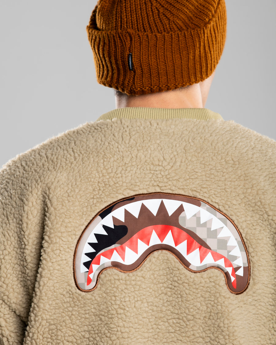 CAMO TEDDY CREWNECK