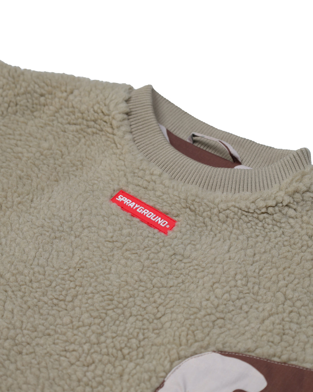 CAMO TEDDY CREWNECK