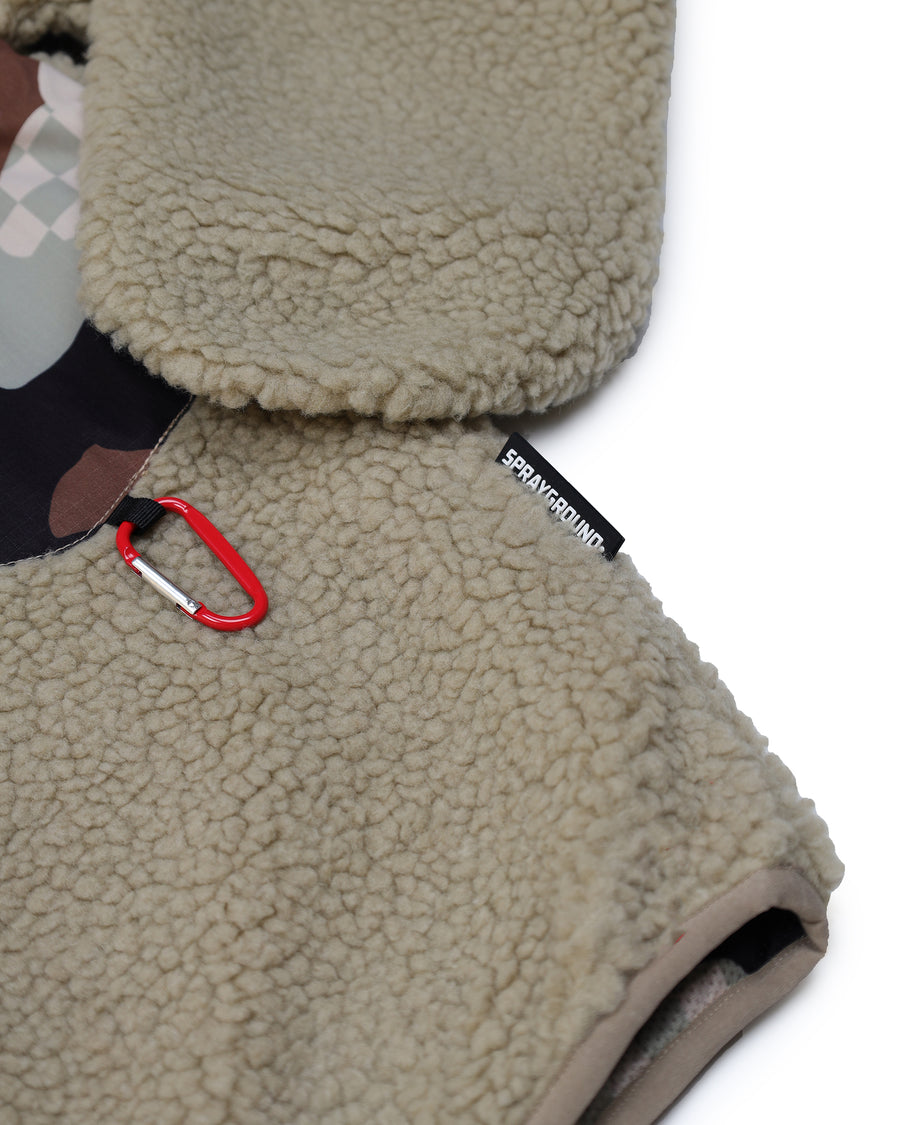 CAMO TEDDY CREWNECK