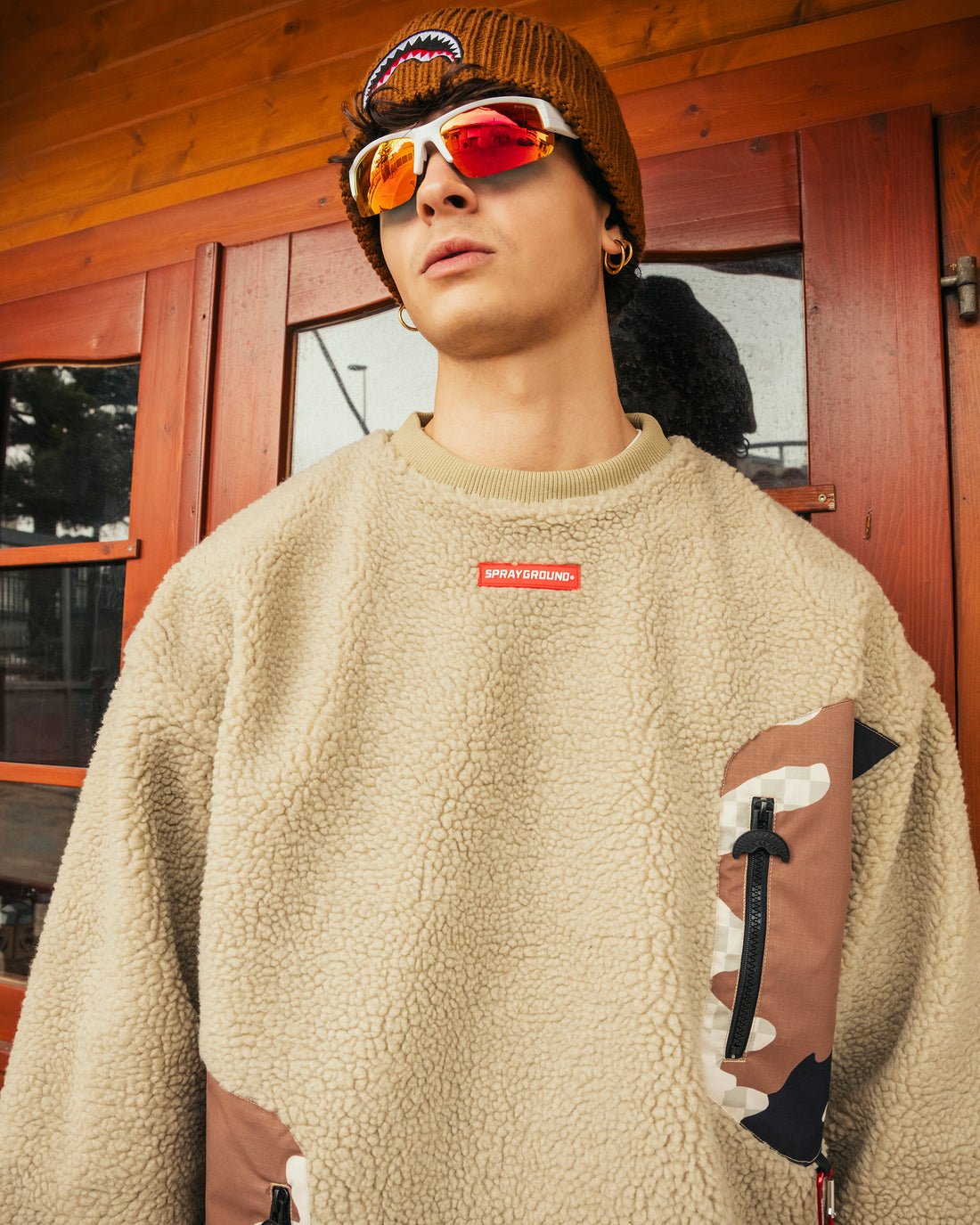 CAMO TEDDY CREWNECK