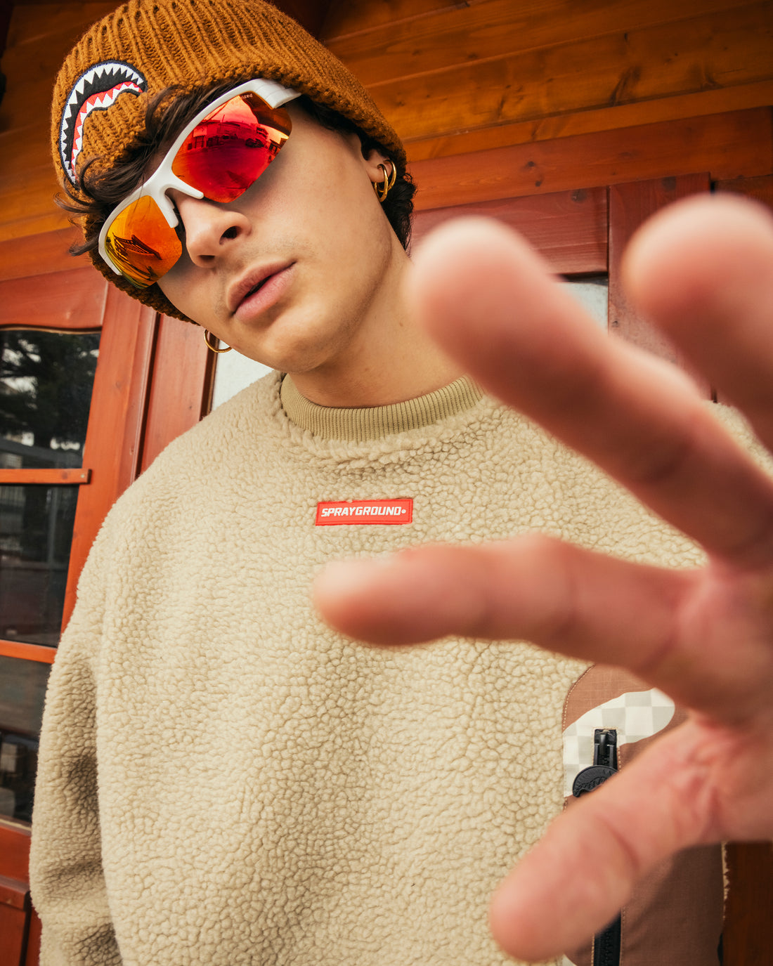 CAMO TEDDY CREWNECK