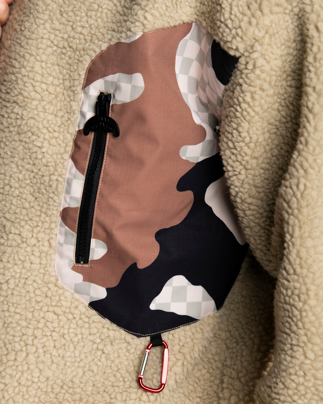 CAMO TEDDY CREWNECK