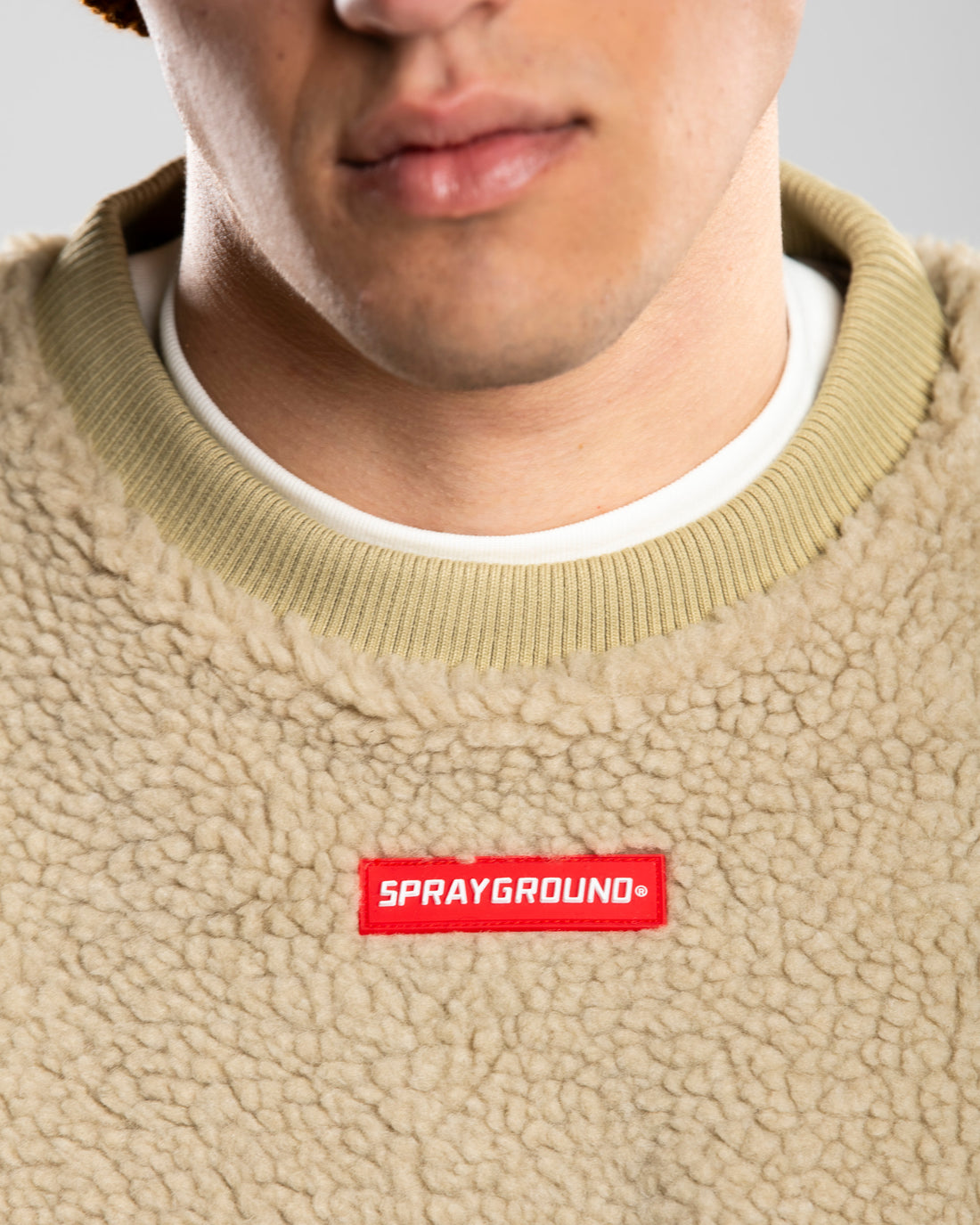 CAMO TEDDY CREWNECK
