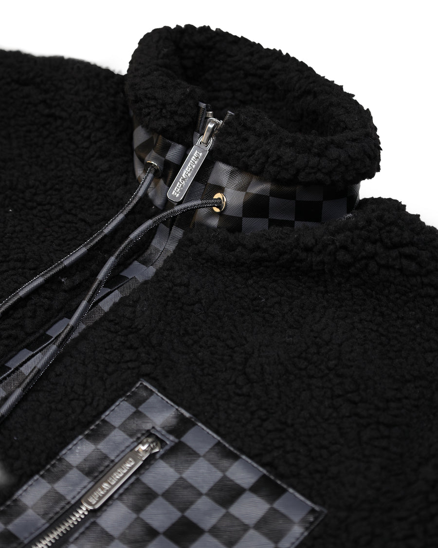 CHECKERED TEDDY JACKET
