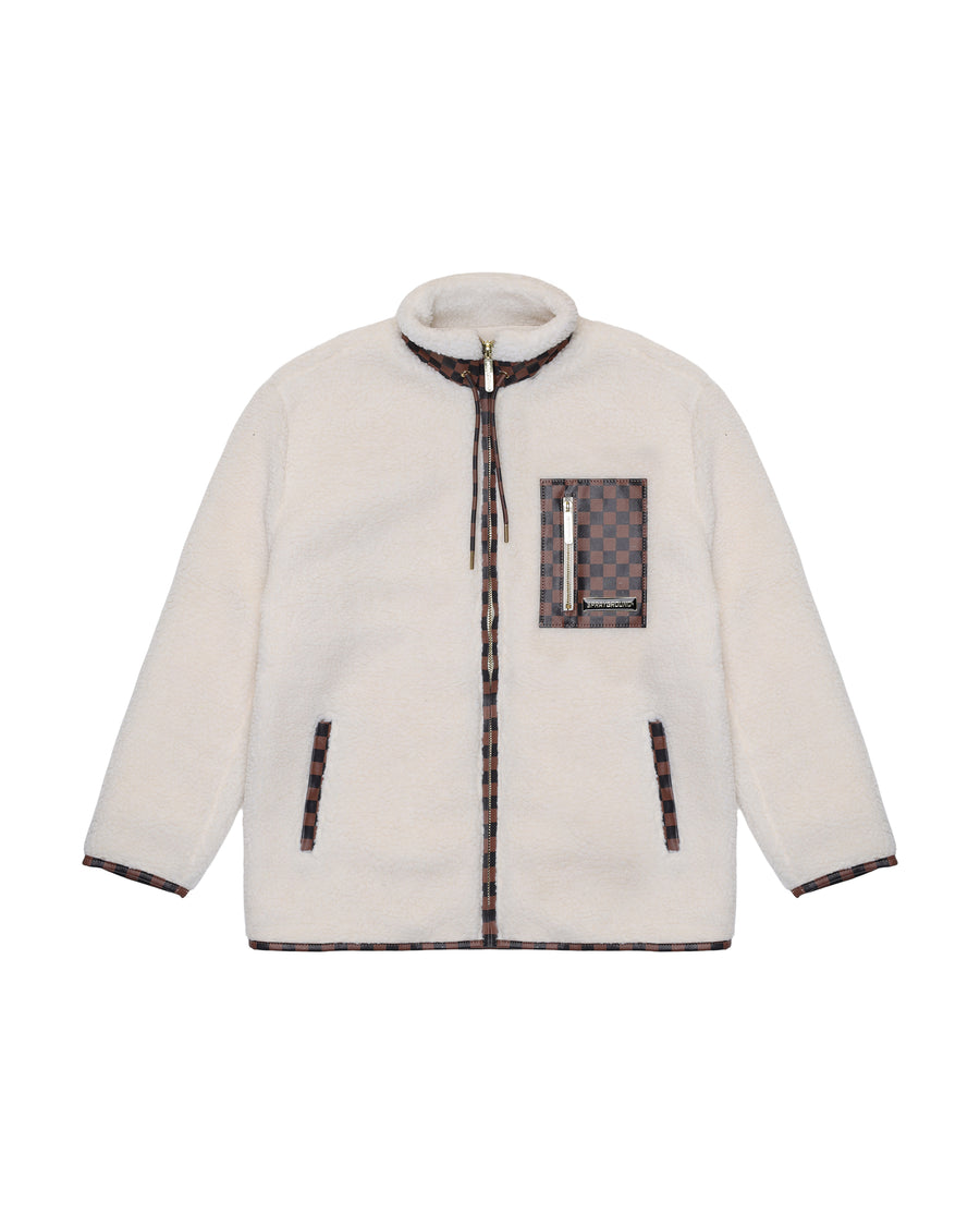 CHECKERED TEDDY JACKET
