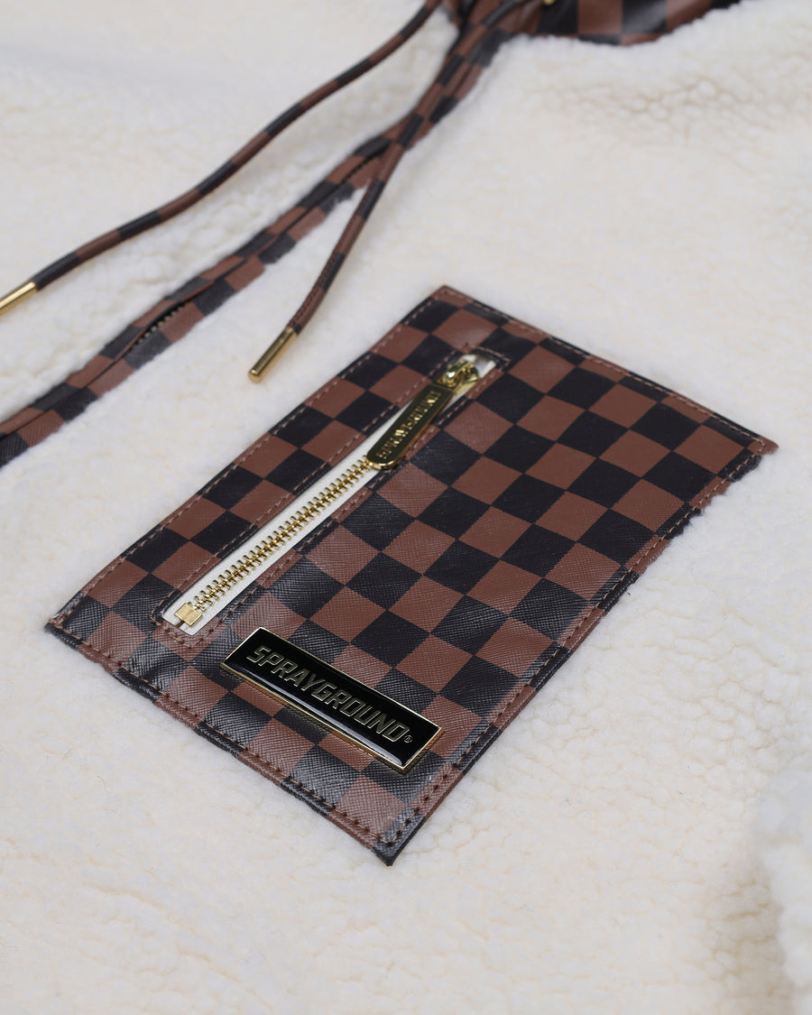 CHECKERED TEDDY JACKET