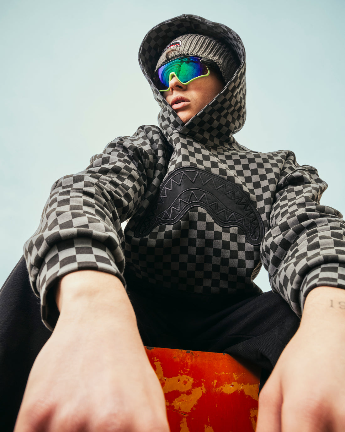 NYLON POCKET HOODIE
