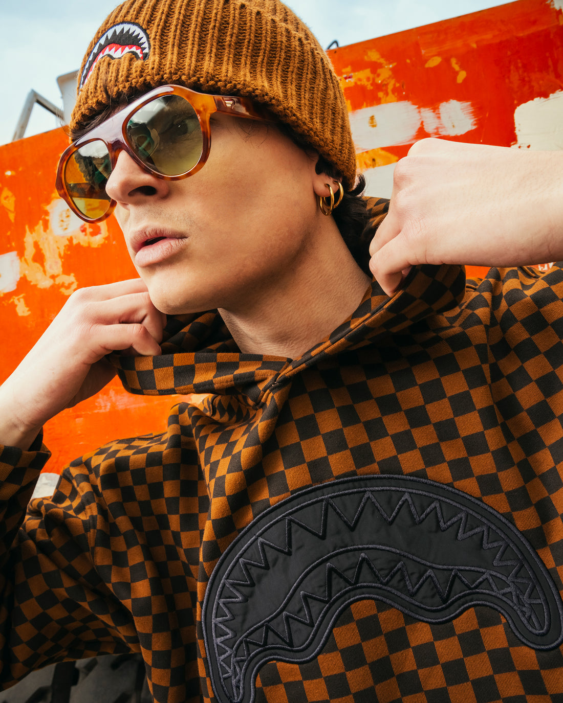 NYLON POCKET HOODIE