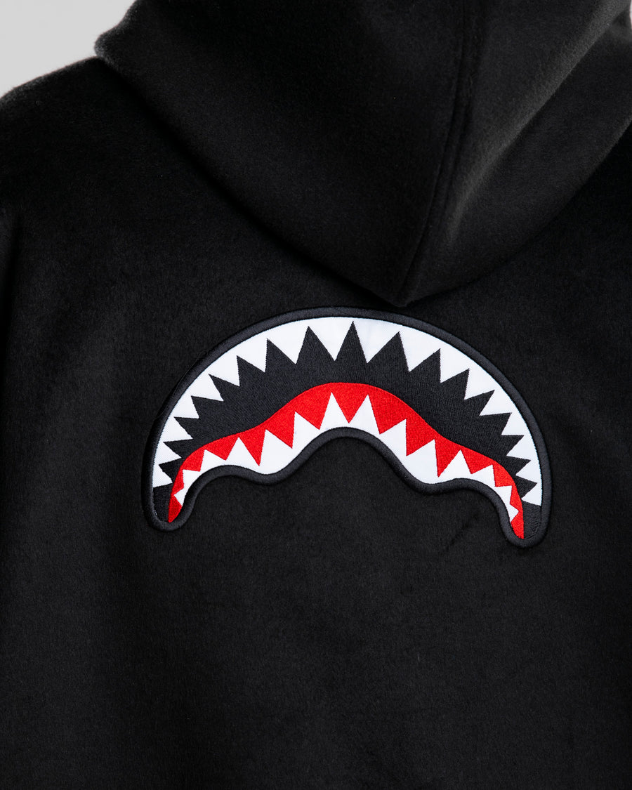 VELOUR FABRIC FULL-ZIP JACKET