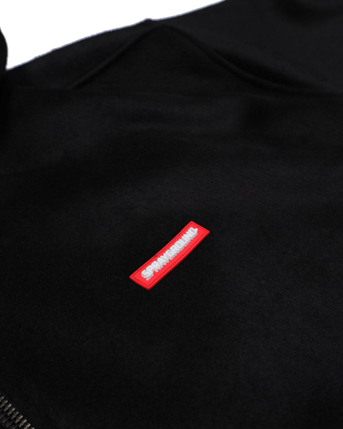 VELOUR FABRIC FULL-ZIP JACKET