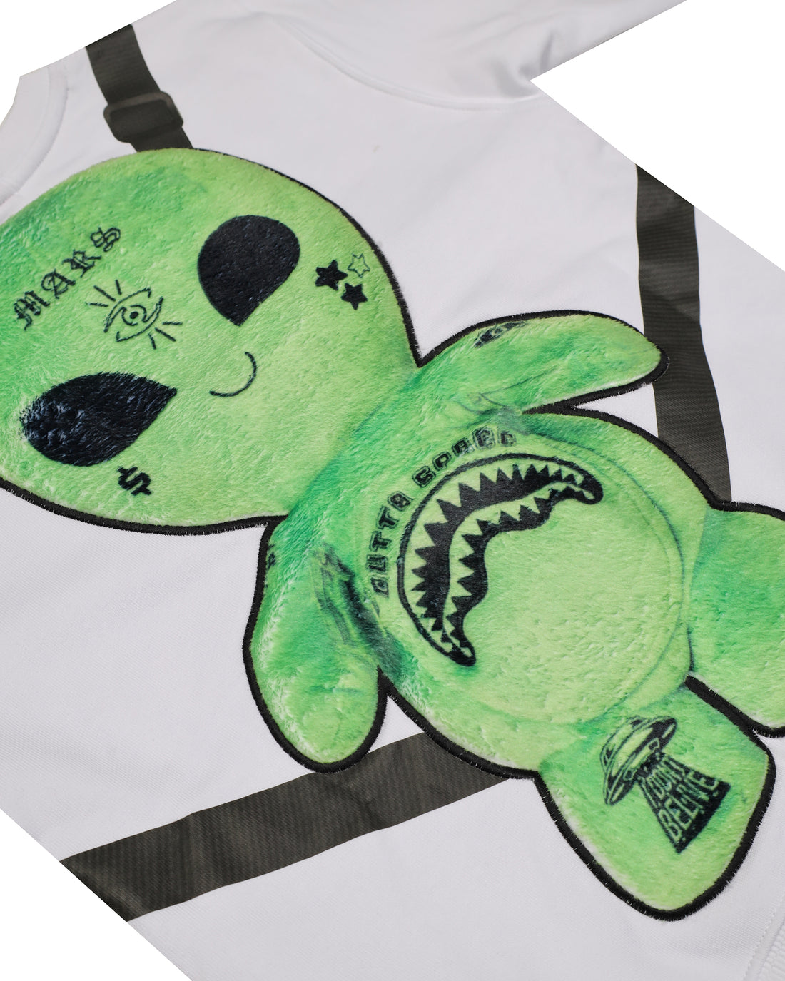 ALIEN PLUSH BACKPACK CREWNECK