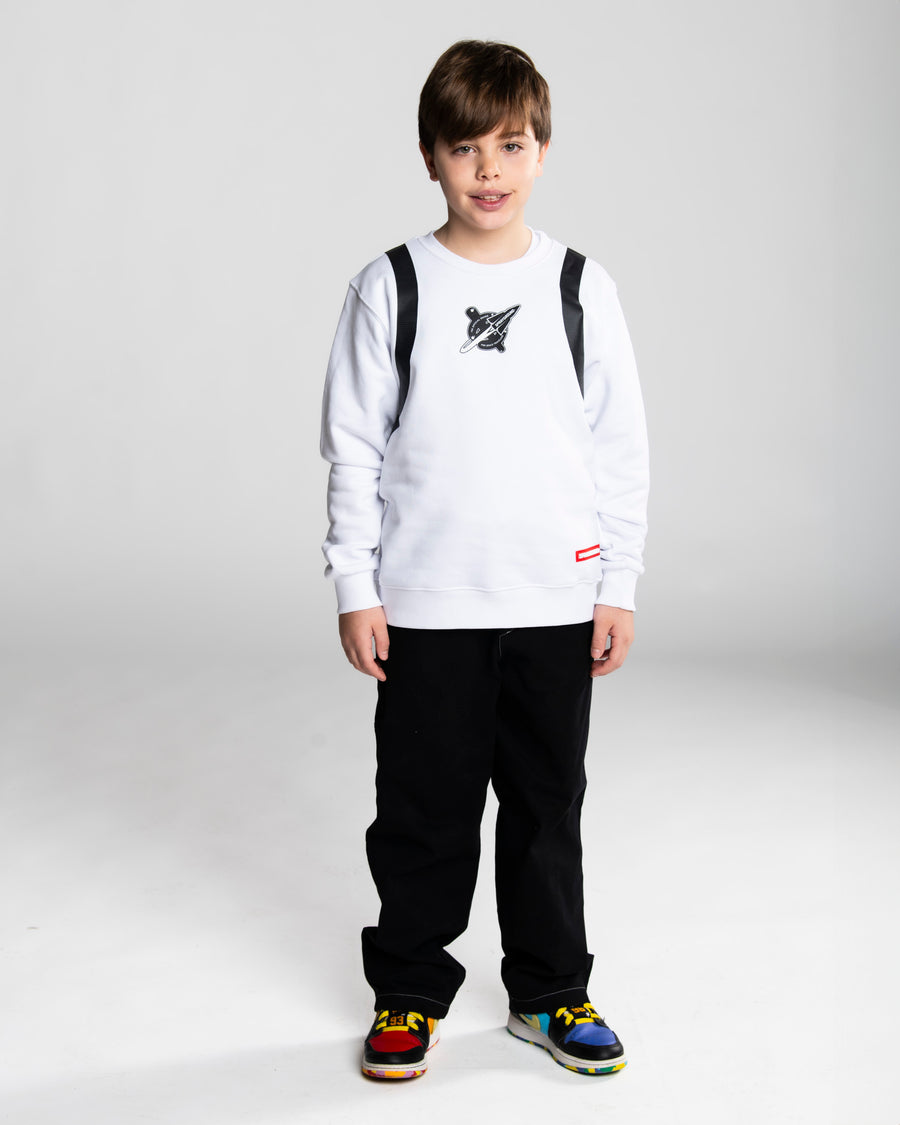 ALIEN PLUSH BACKPACK CREWNECK