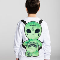 ALIEN PLUSH BACKPACK CREWNECK