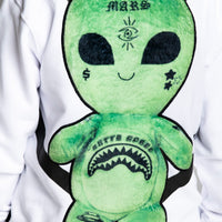 ALIEN PLUSH BACKPACK CREWNECK