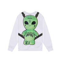 ALIEN PLUSH BACKPACK CREWNECK