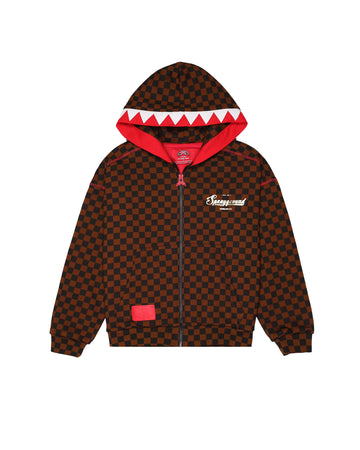 TAKEOVER THE THRONE CHECKE FULL-ZIP