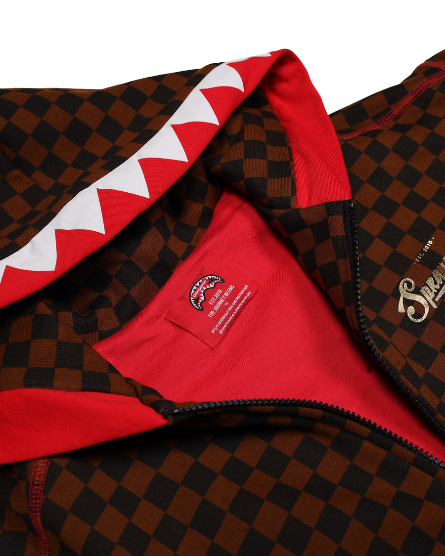 TAKEOVER THE THRONE CHECKE FULL-ZIP