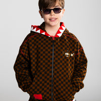 TAKEOVER THE THRONE CHECKE FULL-ZIP