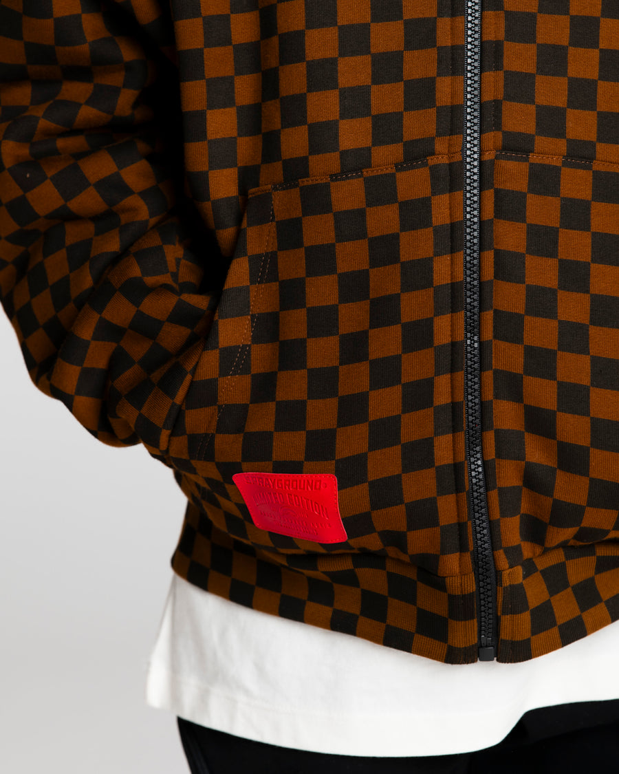 TAKEOVER THE THRONE CHECKE FULL-ZIP