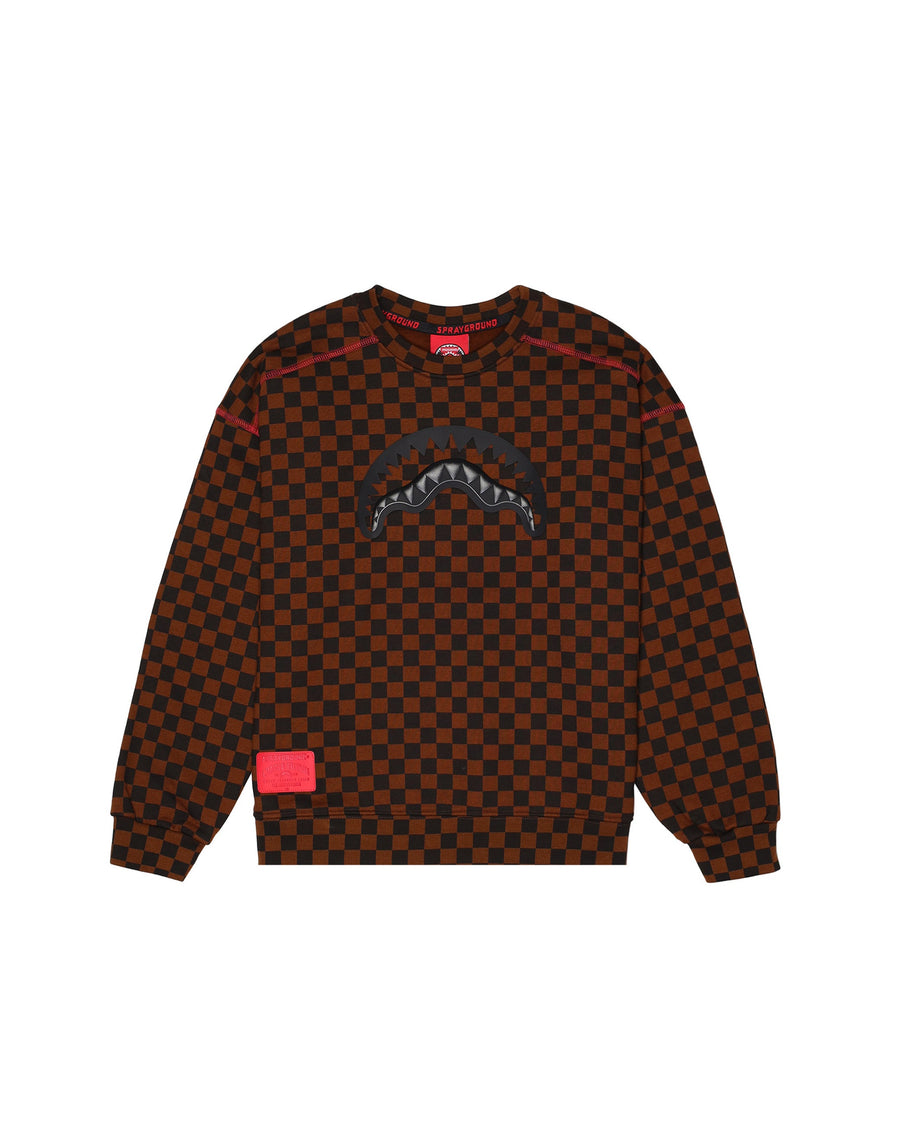 TAKEOVER THE THRONE CHECKE CREWNECK