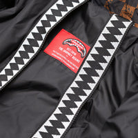 GREY CHECK DOWN JACKET