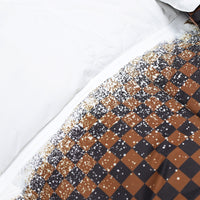 GREY CHECK DOWN JACKET