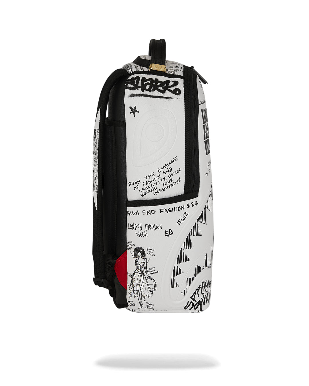 LFW SKETCHED BLACK AND WHITE DLXSV BACKPACK