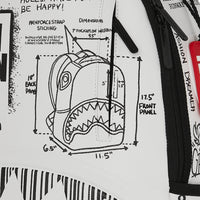 LFW SKETCHED BLACK AND WHITE DLXSV BACKPACK