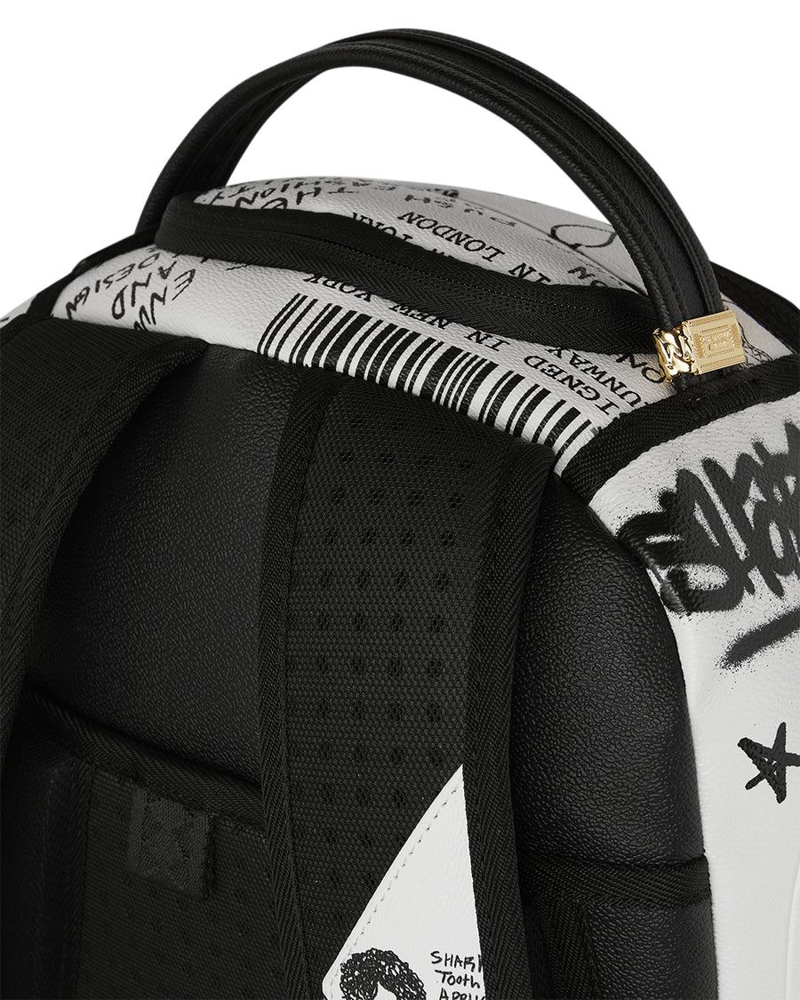 LFW SKETCHED BLACK AND WHITE DLXSV BACKPACK