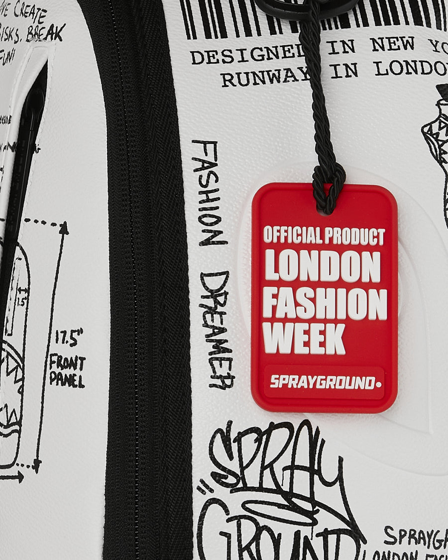LFW SKETCHED BLACK AND WHITE DLXSV BACKPACK